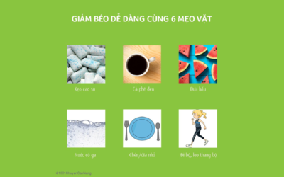 Giảm béo dễ dàng cùng 6 mẹo vặt